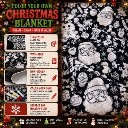 Christmas Coloring Blanket