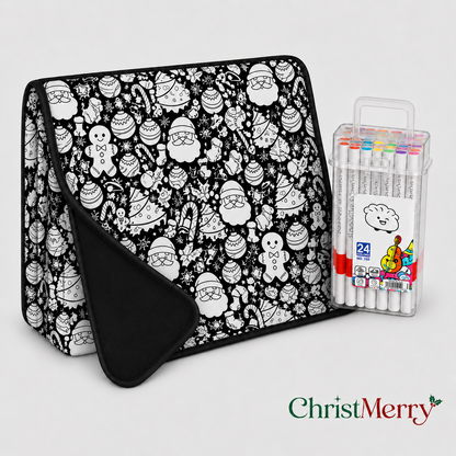 Christmas Coloring Blanket